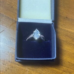 The Bradford Exchange Silver Marquise Ring